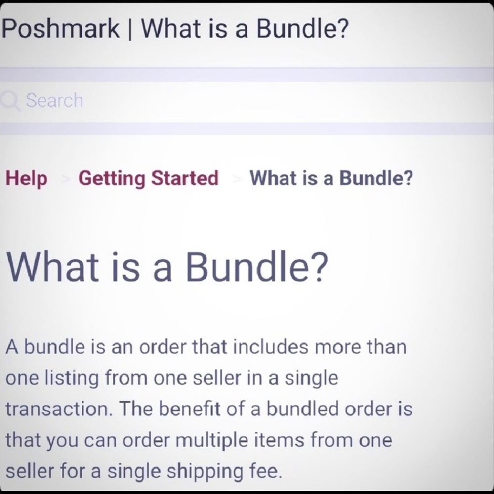 Bundles must include multiple items